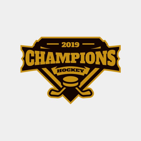 Champions Hockey logo template Thumbnail